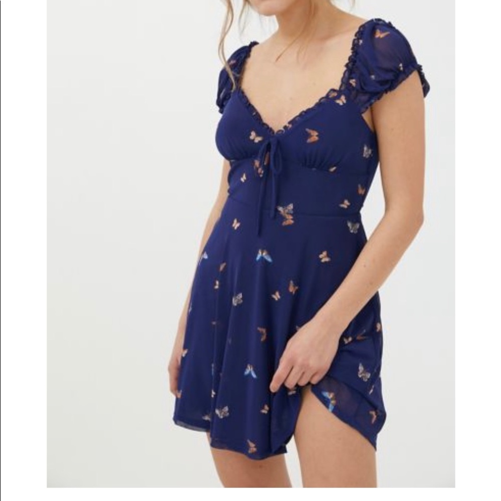 Urban Outfitters Audrey Mesh Mini Dress